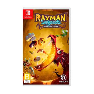 Juego Rayman Legends: Definitive Edition físico para Nintendo Switch. Plataformas 2D premiadas con controles táctiles y contenido adicional.