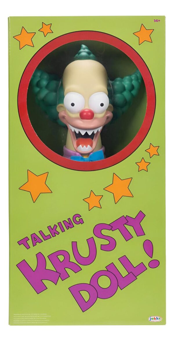 Figura Coleccionable Krusty Los Simpson Parlante - 16 Pulgadas | Juguete Coleccionable