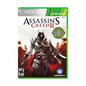 Assassin's Creed 2 físico para Xbox 360. Revive el viaje de Ezio en Florencia y Venecia. Juego clásico y coleccionable. Producto retro.