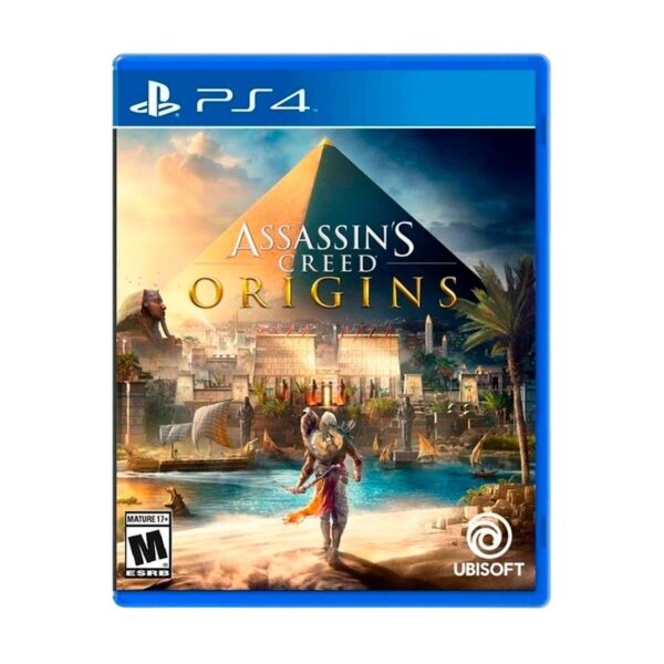 Juego Assassin's Creed Origins físico PS4. Descubre los misterios del Antiguo Egipto en un RPG de acción con misiones y gráficos impresionantes.