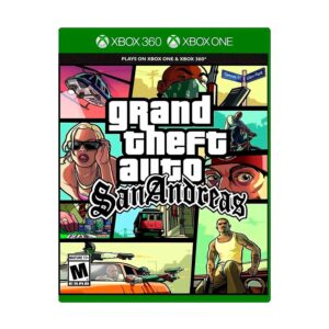 GTA San Andreas en Xbox One y Xbox 360. Juego físico con resolución mejorada. Controla barrios, personaliza tu estilo y domina las calles.