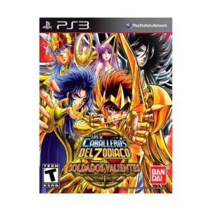 Los Caballeros del Zodiaco: Soldados Valientes físico para PS3. Peleas con cosmos y personajes del anime. Producto retro coleccionable.