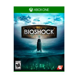 Juego BioShock: The Collection físico para Xbox One. Tres clásicos del shooter narrativo con texturas en HD y modo fotografía.