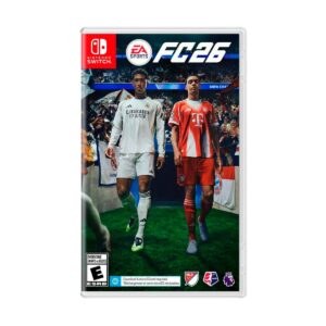 EA SPORTS FC 26 físico para Switch. Fútbol oficial con licencias completas y jugabilidad mejorada.