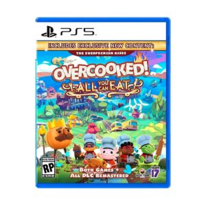Juego Overcooked! All You Can Eat PS5 físico. Cocina caótica con amigos online o local. Incluye contenido nuevo y cross-platform.