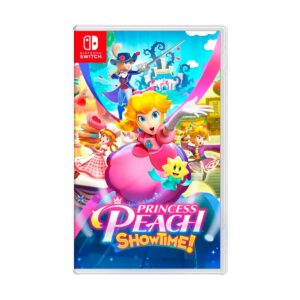 Princess Peach: Showtime! físico para Switch. Peach se transforma en espadachín, pastelera y más. Ideal para todos los públicos. Nuevo.