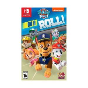 PAW Patrol: On a Roll Nintendo Switch. Incluye 16 misiones, personajes jugables y modo cooperativo. Juego físico infantil.
