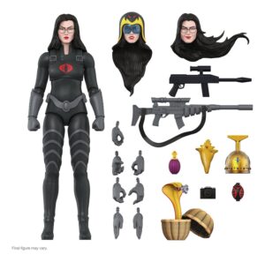 Figura G.i. Joe Ultimates Baroness Black Suit Super 7