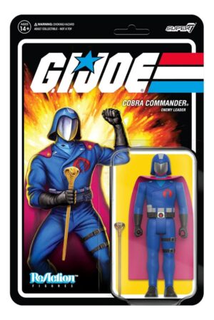Figura G.i. Joe Reaction Figures Super 7 Cobra Commander