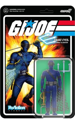 Figura G.i. Joe Reaction Super 7 Combat Gladiator Snake Eyes