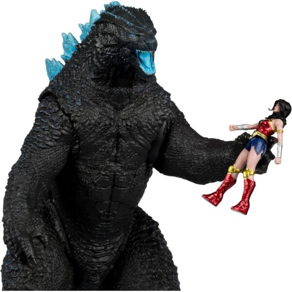 Pack Figuras Coleccionables Wonder Woman vs Atomic Blast Godzilla | DC MonsterVerse 2