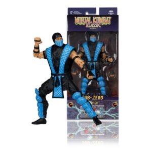 Figura Mortal Kombat Klassics Sub-Zero Wave 1 de McFarlane Toys. Figura de acción de 7 pulgadas con detalles clásicos y accesorios