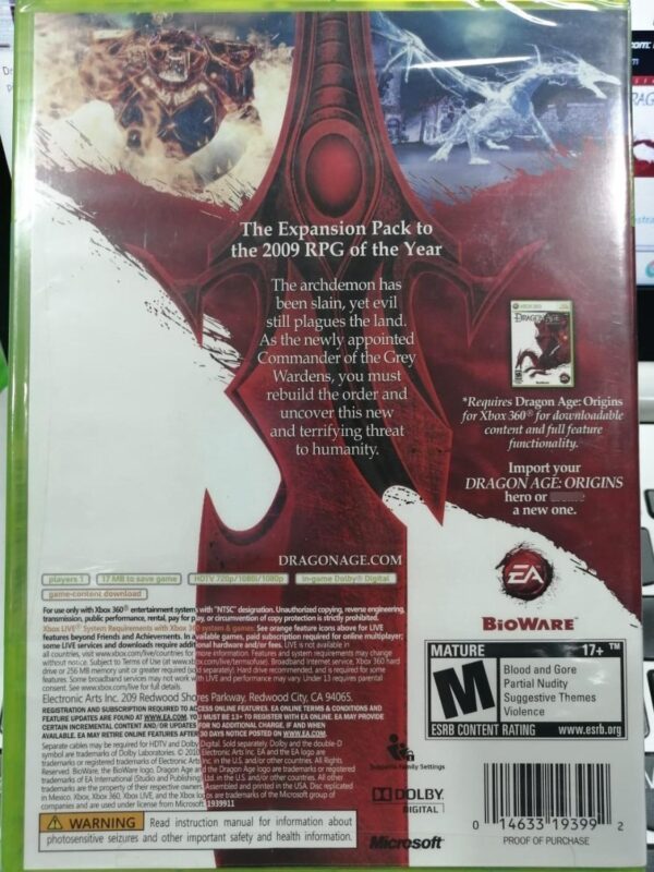 Dragon Age: Origins Awakening Xbox 360