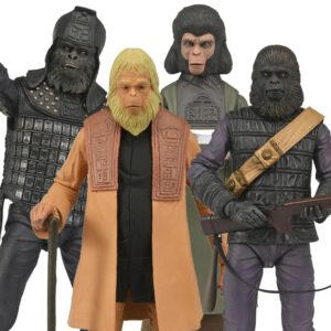 Kit Planeta De Los Simios Legacy Neca: 1 General Ursus + 1 Gorilla Soldier + 1 Zira + 1 Dr. Zaius